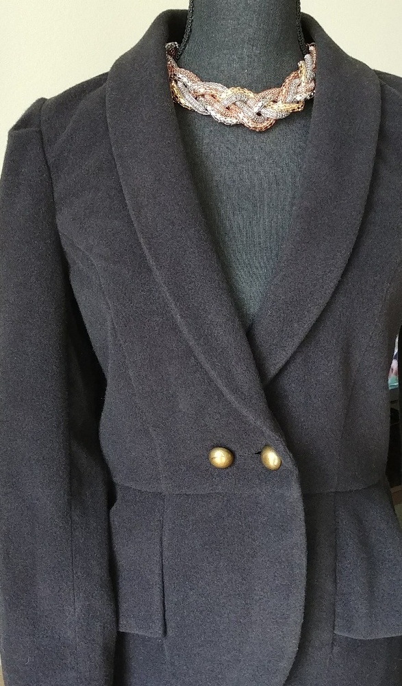 Jack by BB Dakota Black Peplum Jacket